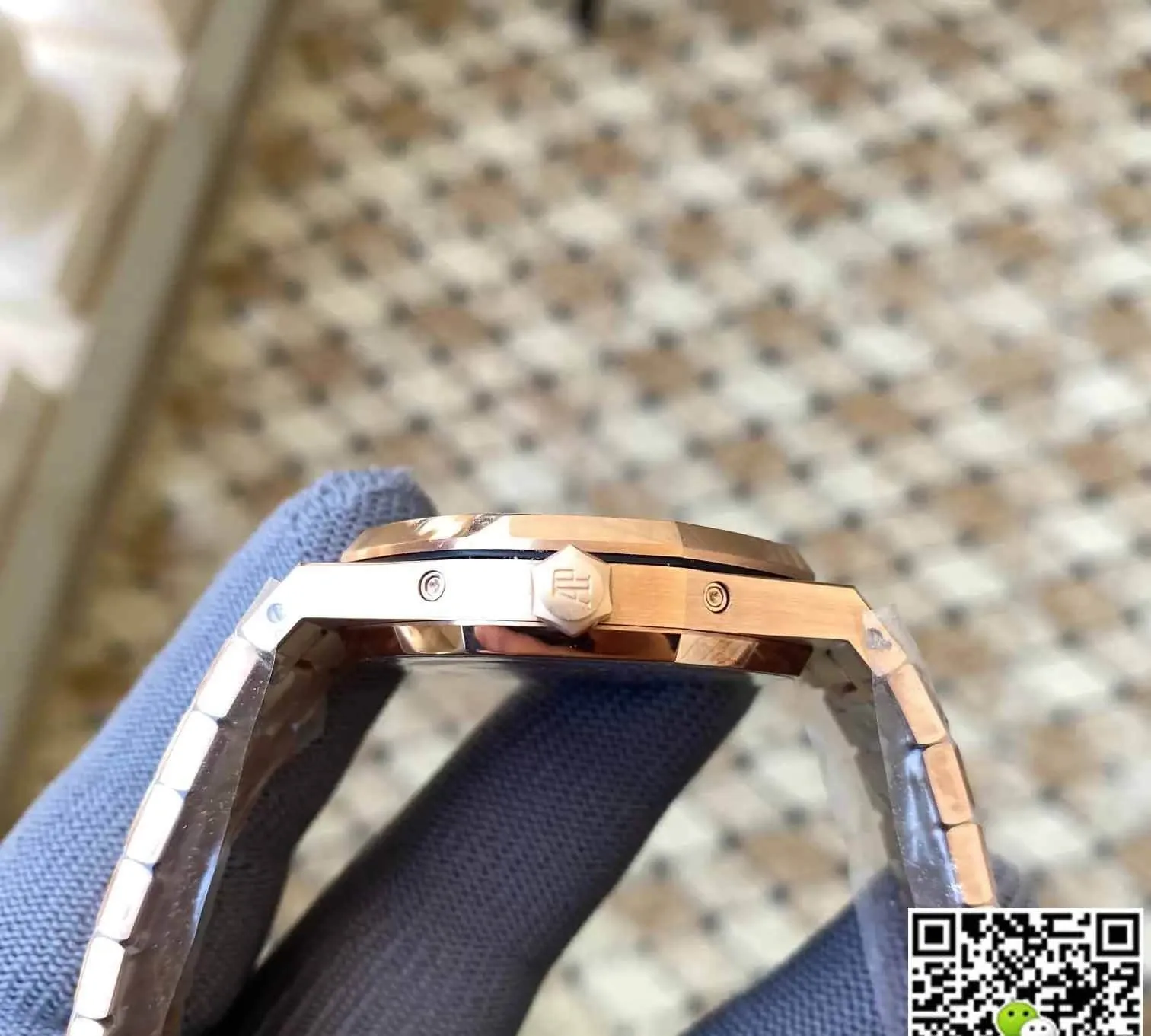Audemars Piguet Royal Oak 26574OR.OO.1220OR.03 APS Factory 1:1 Best Edition Replica Watch Rose Gold Strap